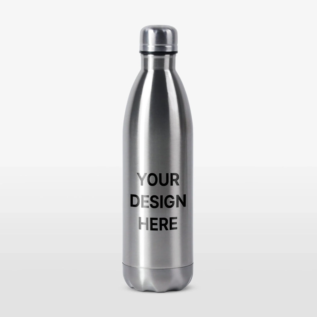 24oz Silver Stainless Steel Tumbler