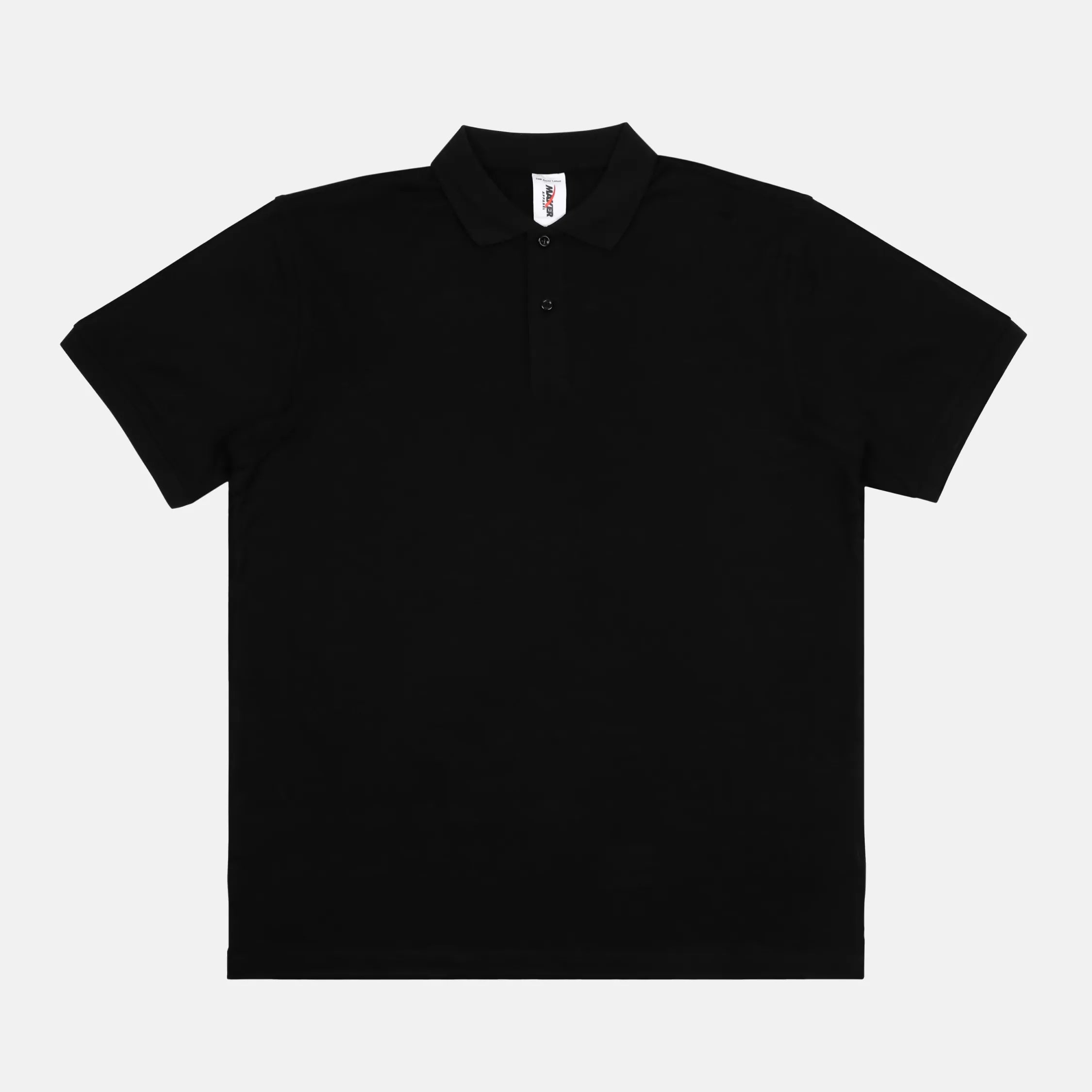 Fitted Piqué Polo – Custom-Ready for DTF & Embroidery - black