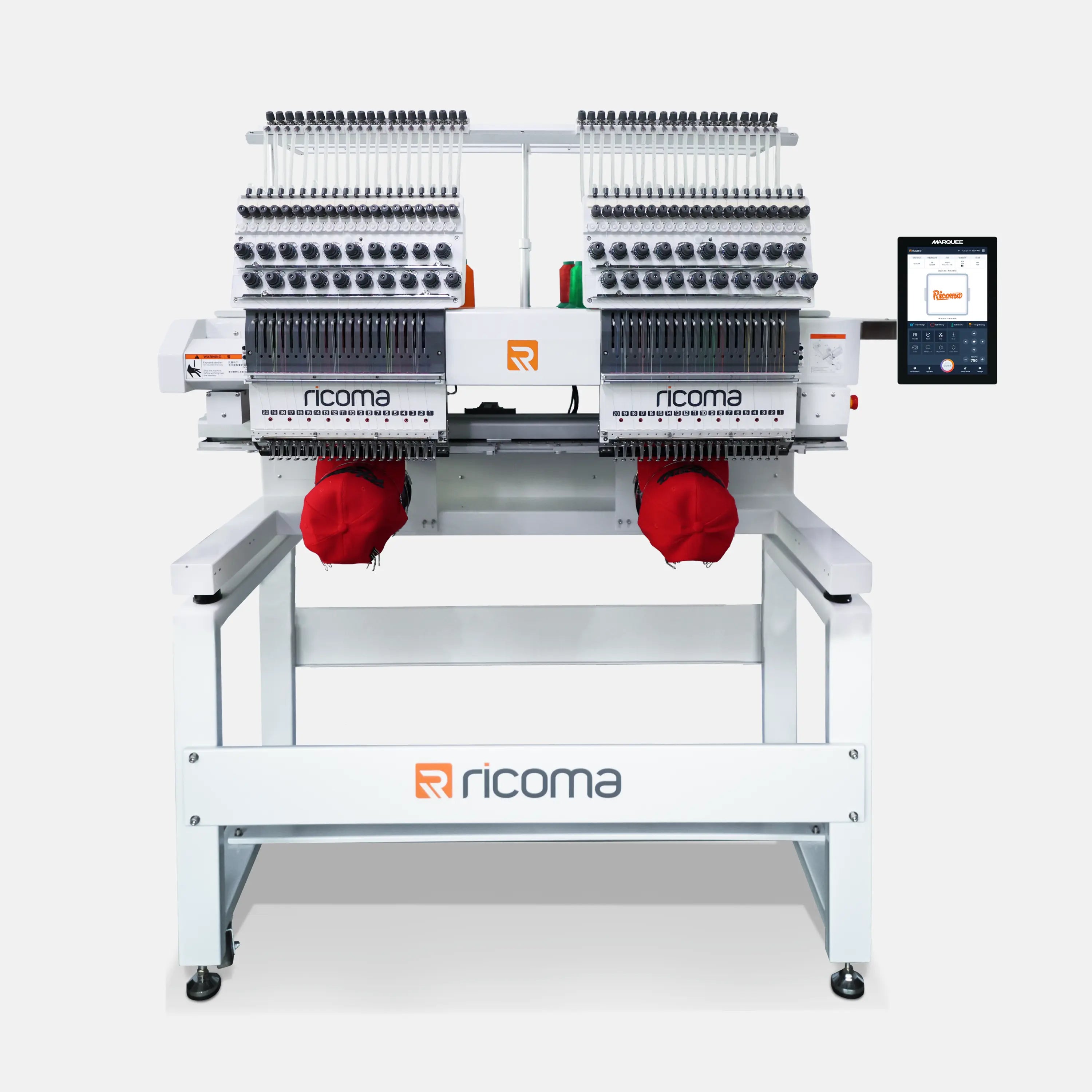 Ricoma embroidery machine on a white background