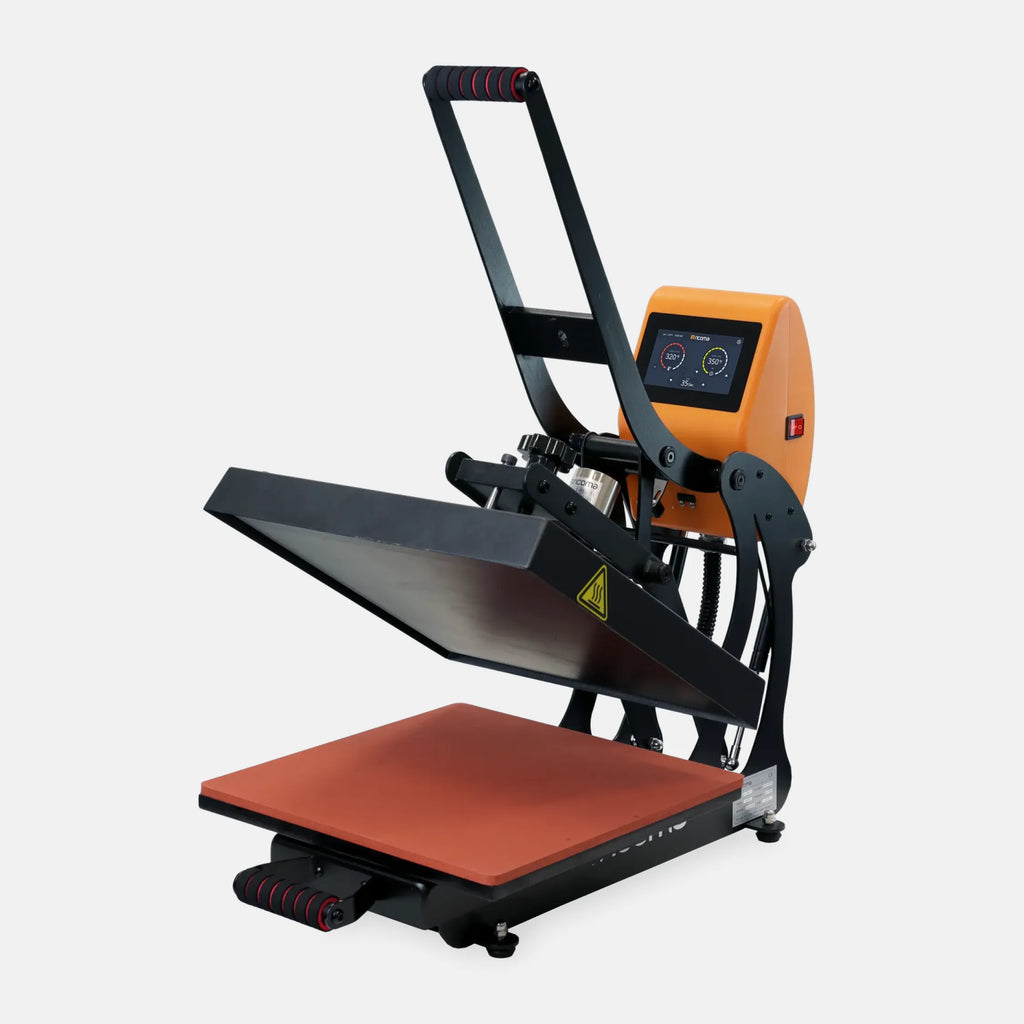 Prensa térmica plana de apertura automática Ricoma de 15” x 15” 