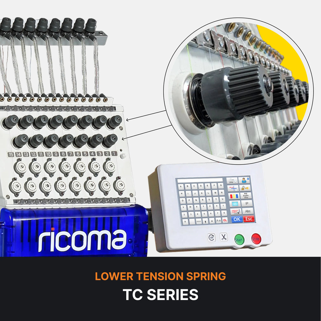 Lower Tension Spring Replacement for TC, SWD, MT, & CHT Commercial Embroidery Machines