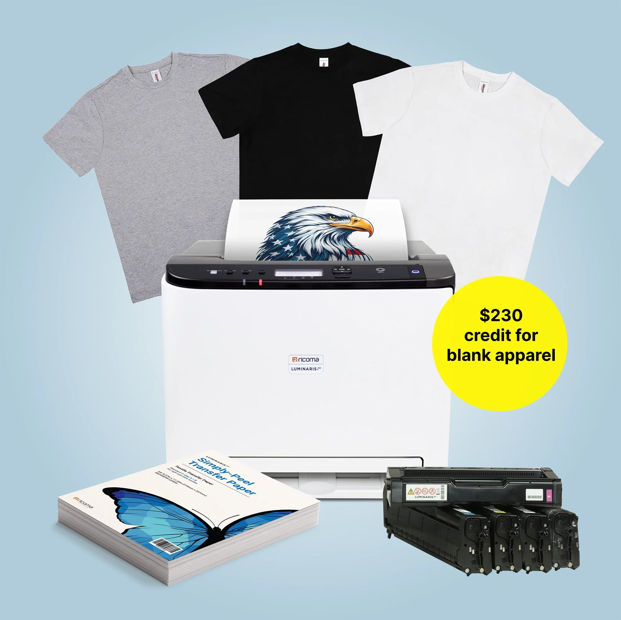 Luminaris 200 All In One White Toner DTF and Sublimation Printer