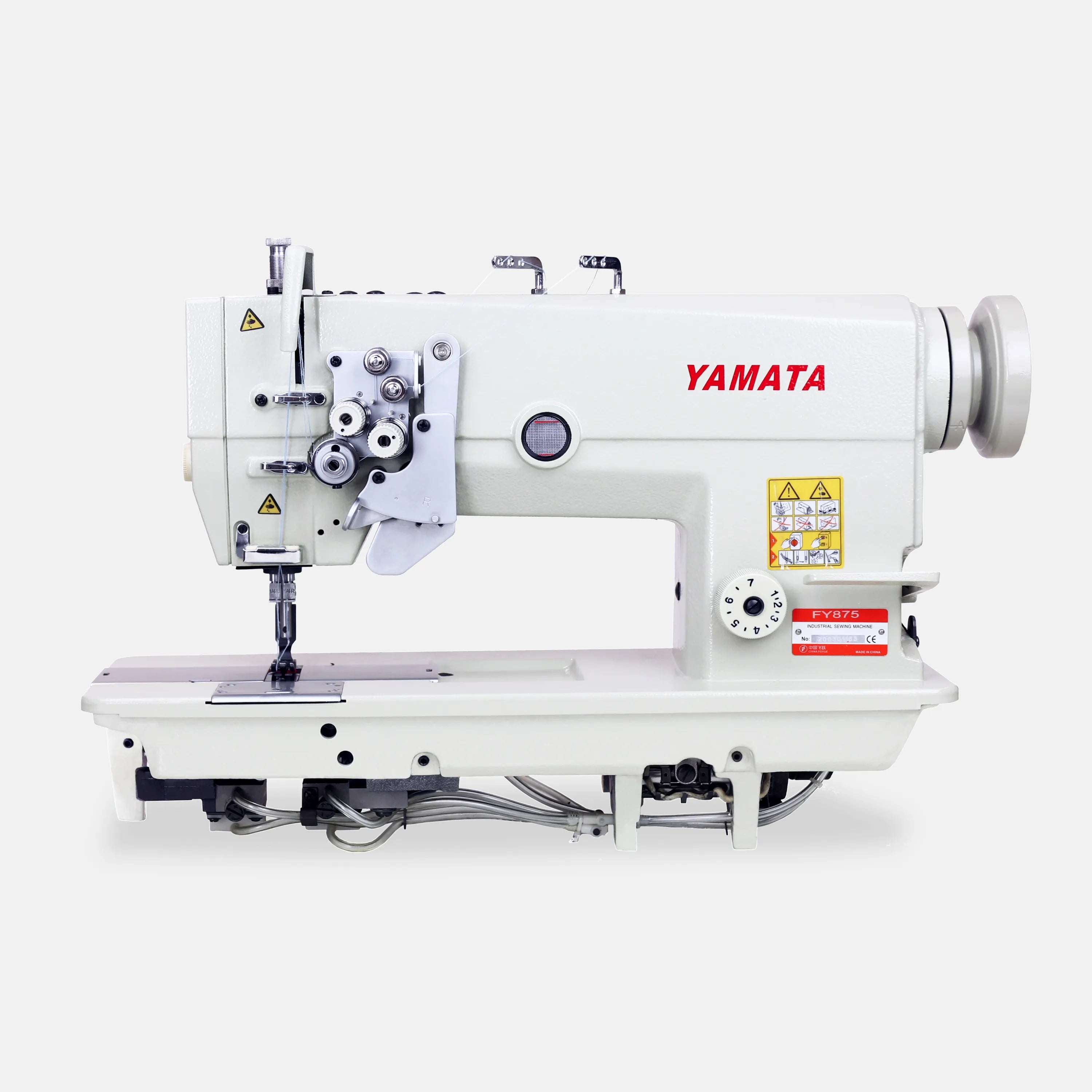 Yamata Double-Needle Lockstitch Industrial Sewing Machine  - side view